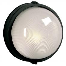  305111BK 126EB - Outdoor Cast Aluminum Marine Light - in Black finish with Frosted Glass (Wall or Ceiling Mount)